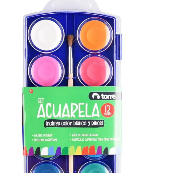 TORRE ACUARELA 12 COLORES única