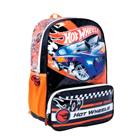 Mochila De Hot Wheels Grande Azul