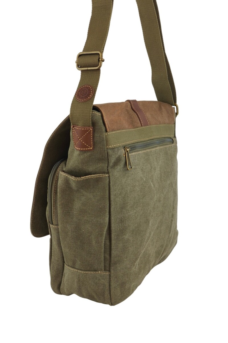 Morral clásico de lona Verde