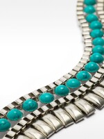 Choker Largo Con Piedras azul