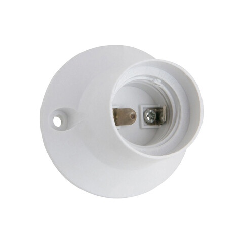 Receptáculo recto E27 blanco C76412
