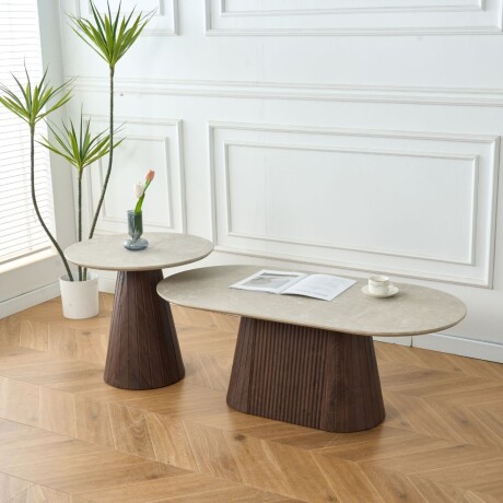 MESA DE CENTRO JOEY SET Beige - SET x 2