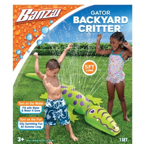 Cocodrilo inflable lanza chorros Banzai Cocodrilo inflable lanza chorros Banzai