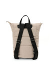 Mochila puffer Beige