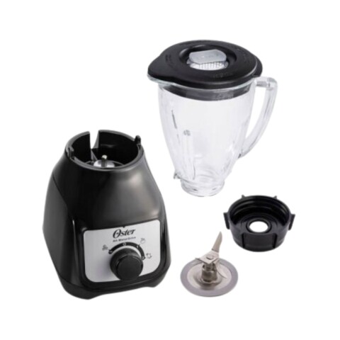 Licuadora Oster Con Vaso De Vidrio 550W Negro