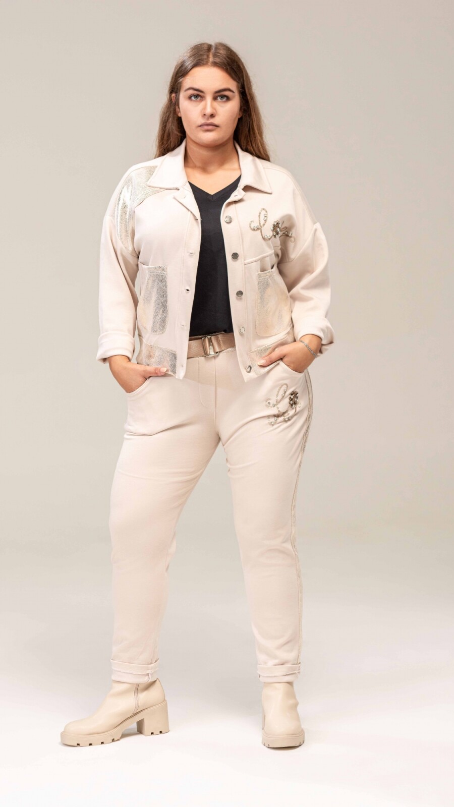 Pantalón Bruselas beige