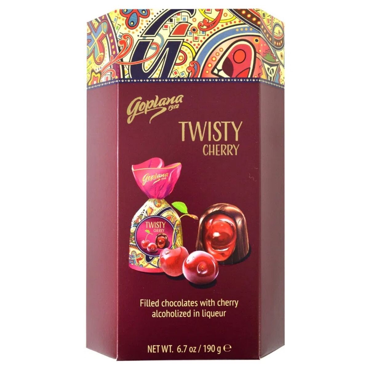 Caja de Bombones Goplana Twisty Cherry 190 GR 