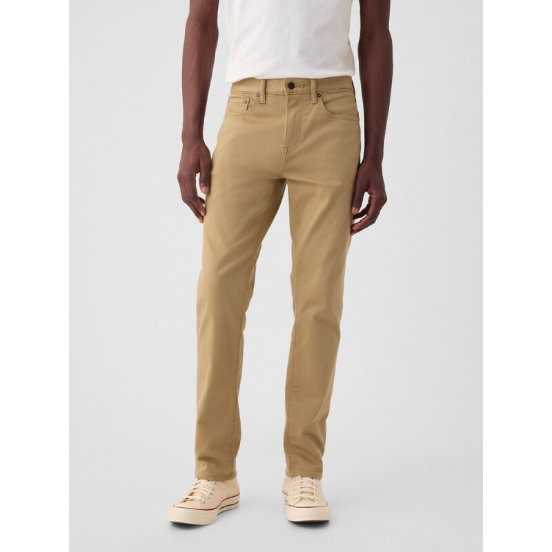 SLIM STRETCH 5 PKT PANT BROWN 4