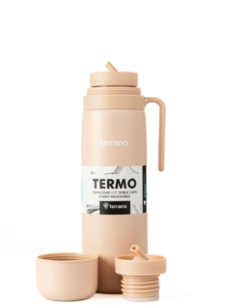 Termo con Manija Rígida Color Rosa