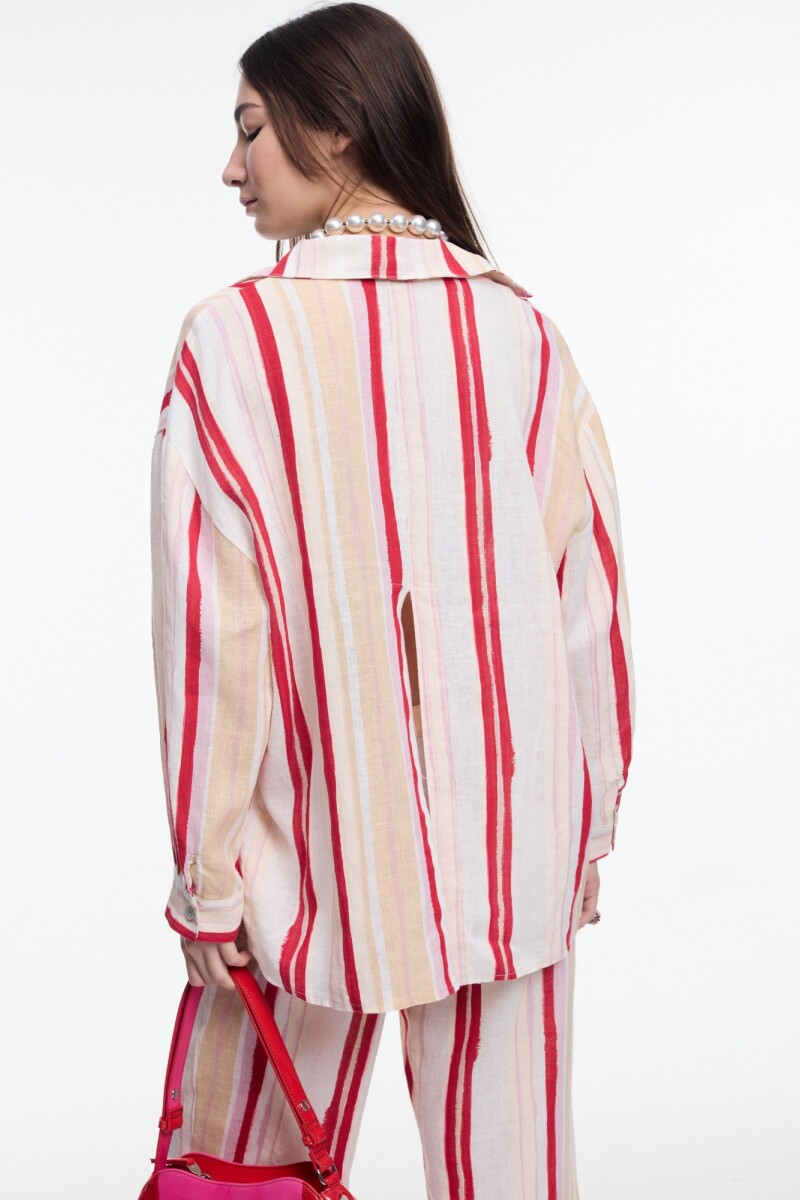 CAMISA ABERTURA Rojo