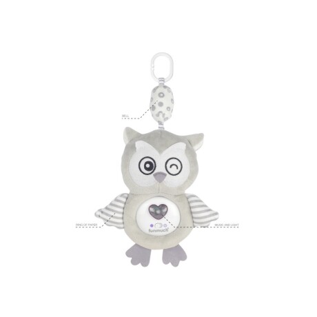 Peluche Colgante Hipo con Música y Luz Búho 001