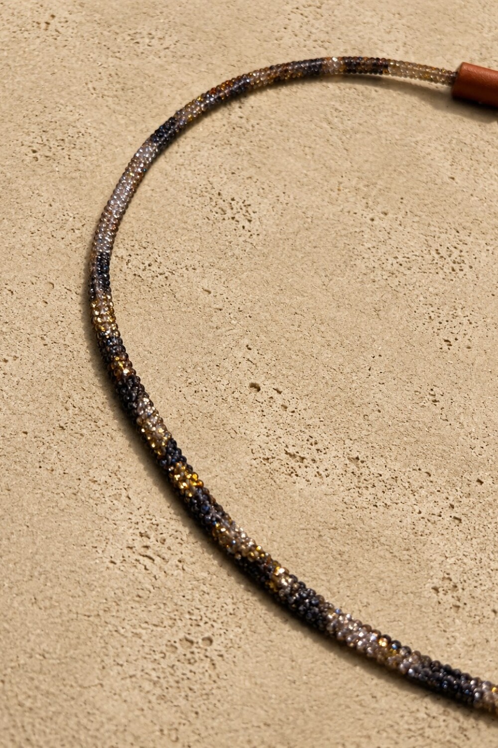 Camo Necklace Blanco / Azul