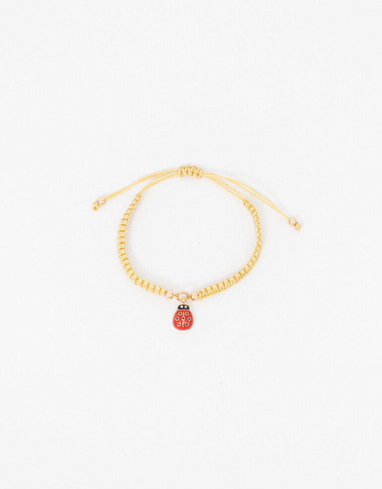 Pulseras Flexibles Lucky charm Pulsera Flexible Dije Vaquita San Antonio - Dorado