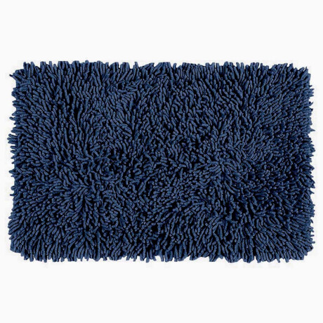 Alfombra Shaggy Felpudo 40x60cm Deco Hogar Living Baño Azul