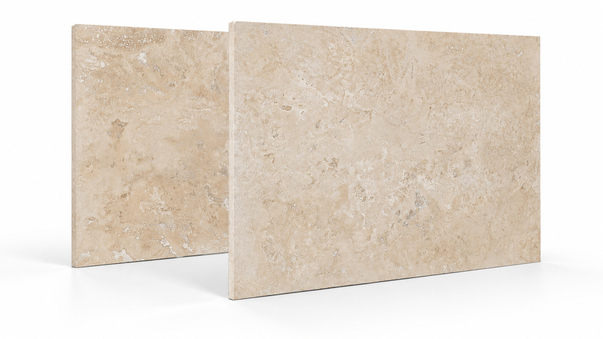Revestimiento de Piedra Natural Travertino Ivory Filled and Honed 40.5x61cm 