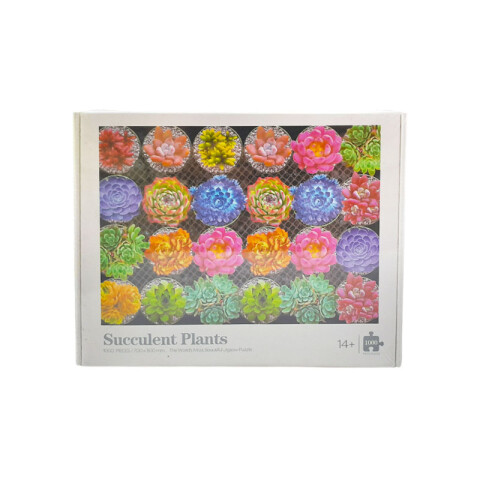 Puzzle 1000pcs Plantas suculentas 25.5x20x5cm Puzzle 1000pcs Plantas Suculentas 25.5x20x5cm