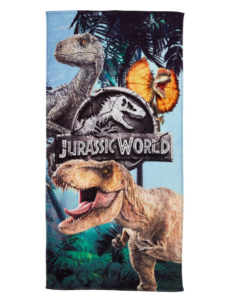 Toalla de ducha velour JURASSIC WORLD 70x140 Toalla de ducha velour JURASSIC WORLD 70x140