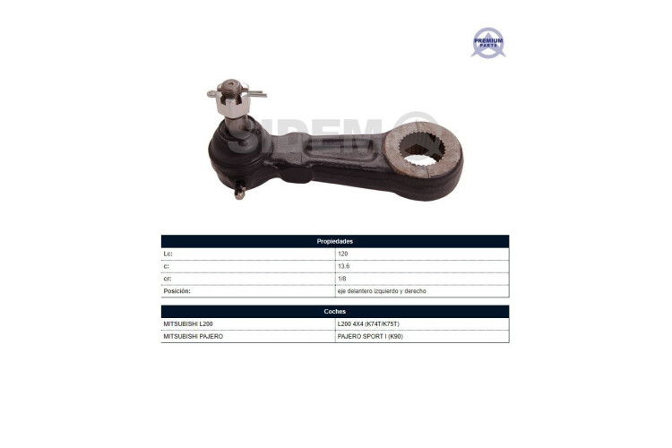 Brazo Pitman Mitsubishi L200 96-06 Izq Brazo Pitman Mitsubishi L200 96-06 Izq