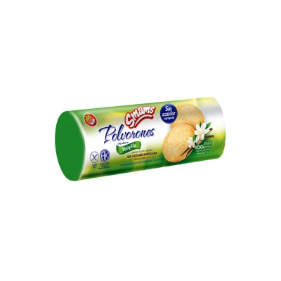 Polvorón De Vainilla Sin Gluten Y Sin Azúcar Smams Polvoron Vainilla Smams S/a S/