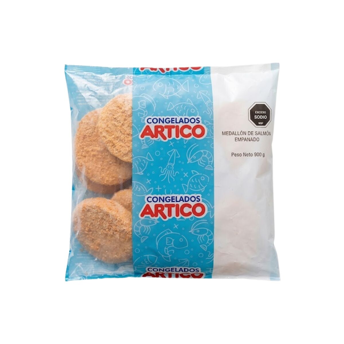 Medallon De Salmon Ahumado - 900 Grs 
