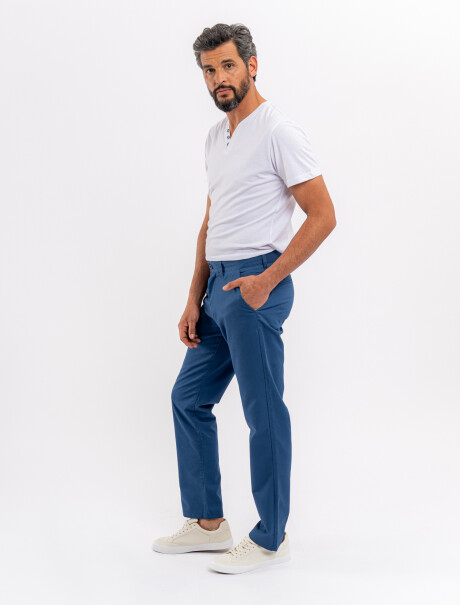 Pantalon chino azul