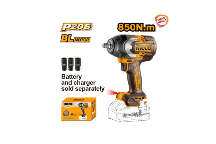 LLAVE DE IMPACTO 850NM 20V P20S BL SIN BAT SIN CARG LLAVE DE IMPACTO 850NM 20V P20S BL SIN BAT SIN CARG