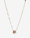 Cadena Corta con Dije Strass Collar Con Dije Cubic - Dorado