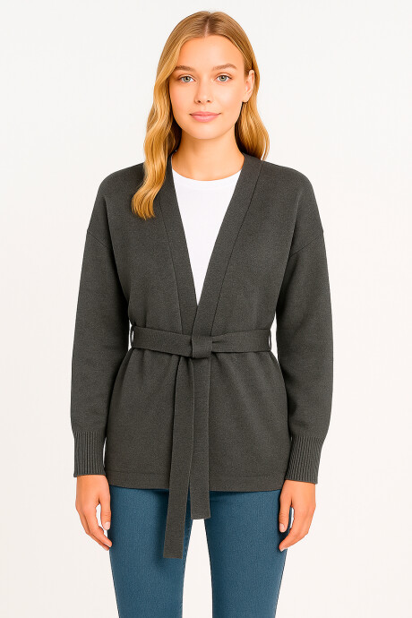 Saco Obol Gris Melange Oscuro