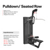 Pulldown/Seated Row 104Kg/230Lbs Pulldown/seated Row 104kg/230lbs