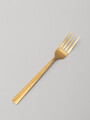 Tenedor Asher De Postre Set 4 Un. Dorado Brillante Color Unico