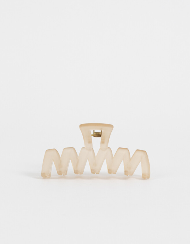 Broche Classic Broche Zig Zag - Marron Beige