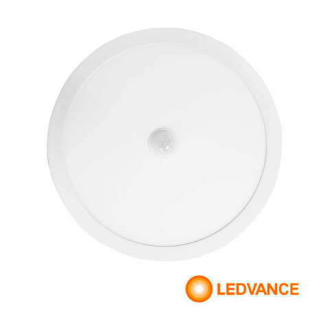 PANEL ADOSAR LEDVANCE OSRAM REDONDO 18W 4000K -<br /> PANEL LED REDONDO 18W OSRAM SENSOR<br /> SENSOR MOVIMIENTO Panel LED LEDVANCE OSRAM Con Sensor De Movimiento 18W Luz Neutra