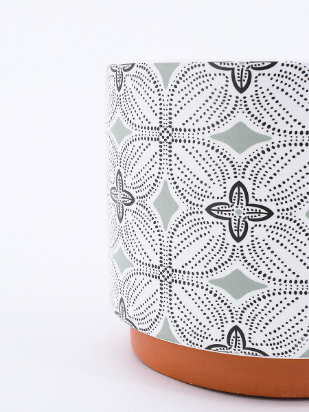 MACETA ARABESQUE ESTAMPADO 1