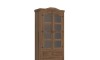 Cristalero 2 Puertas 2 Cajones Madera Maciza Linea Mexicana Oscuro