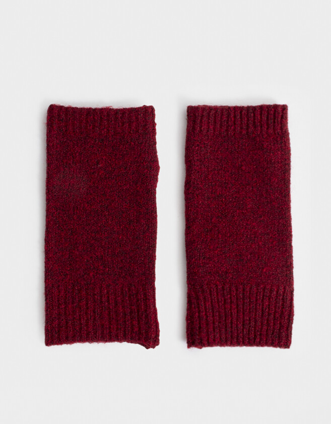 Guantes Varios Clasico Guantes Tejidos - Rojo Burdeaux