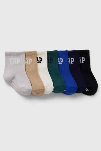 Medias Pack X 7 Toddler Niño Mosaic Blue