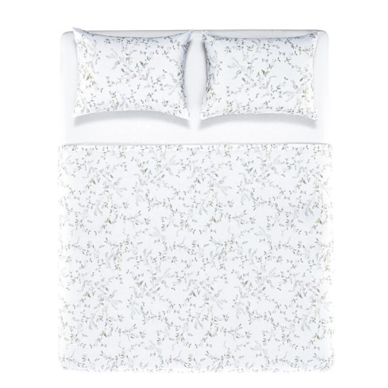Juego de cama 2 PLAZA Karsten 100 % algodón de 160 hilos (4 piezas) NATALIE