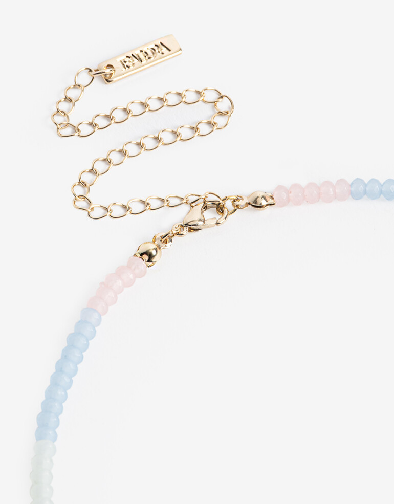 Collares Cortos Color Collar Corto Love Para Niñas - Dorado