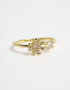 Anillos Chicos Strass Anillo Con Strass - Dorado