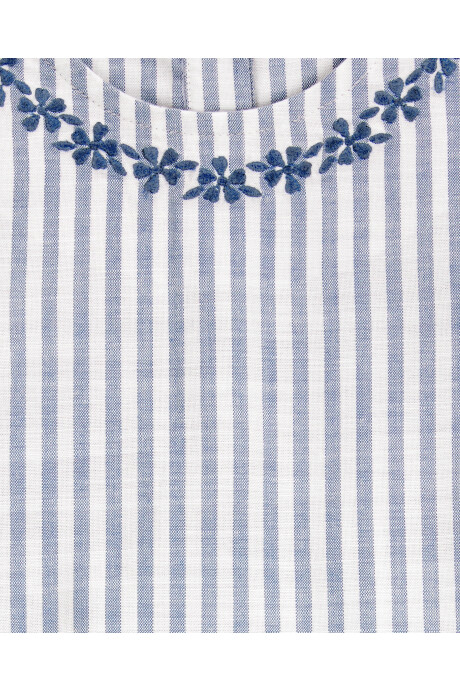 Blusa de viscosa, sin mangas, diseño a rayas Blusa de viscosa, sin mangas, diseño a rayas