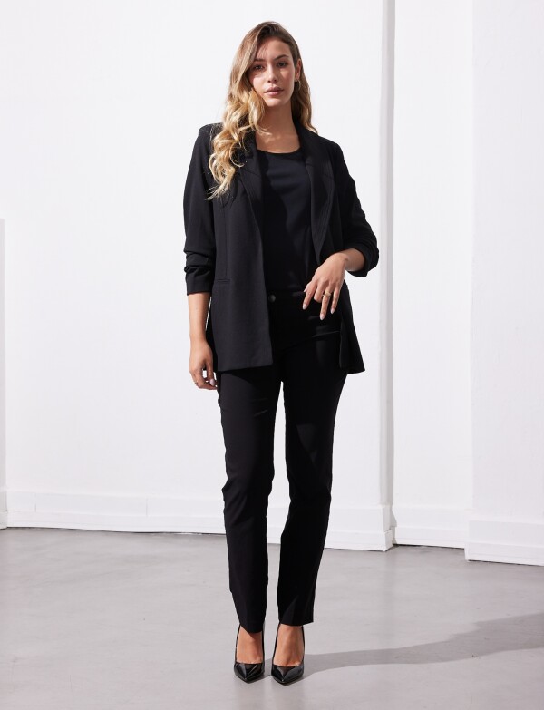 Pantalon Slim NEGRO