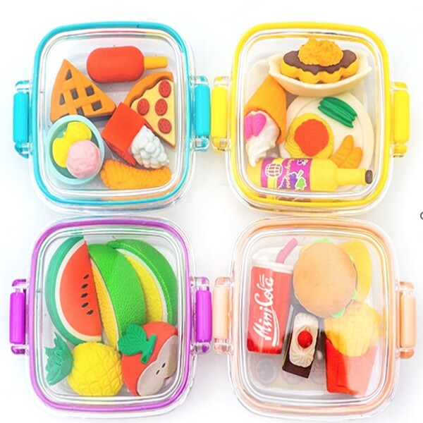 Gomas de borrar restaurante amarillo