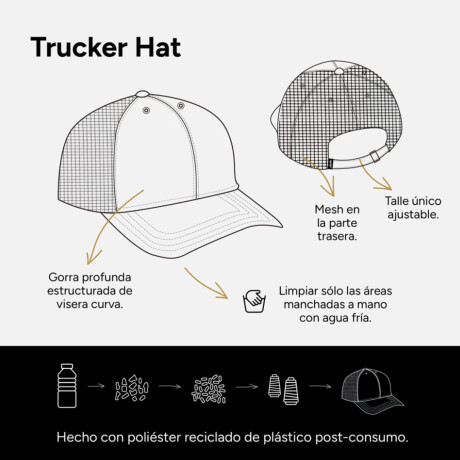 Gorro Martha Alerces Trucker Hat Verde y marrón