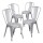 Pack 4 Sillas Tolix Lumax Varios Colores Gris