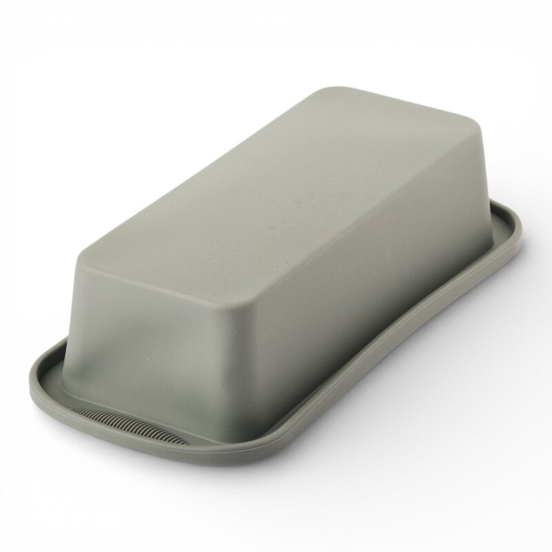 Molde Budinera De Silicona Antiadhrente 27.5×12.4×6cm Gris