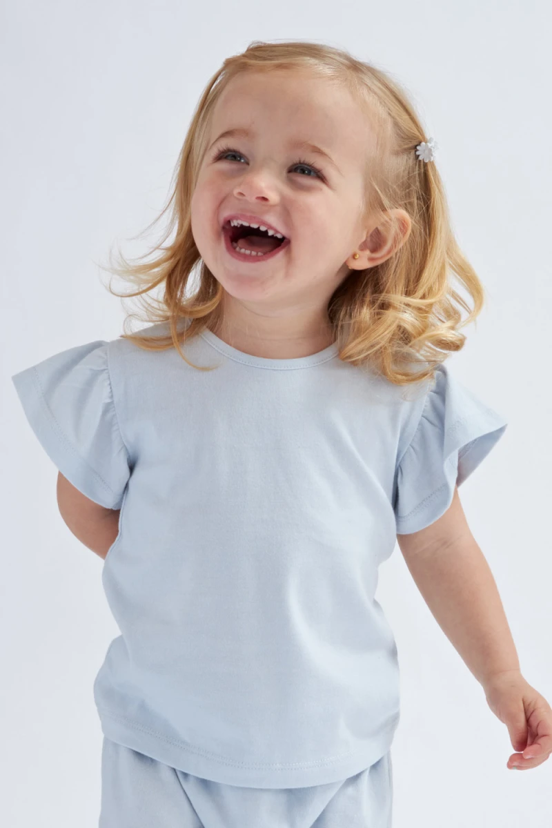 Remera volados Celeste