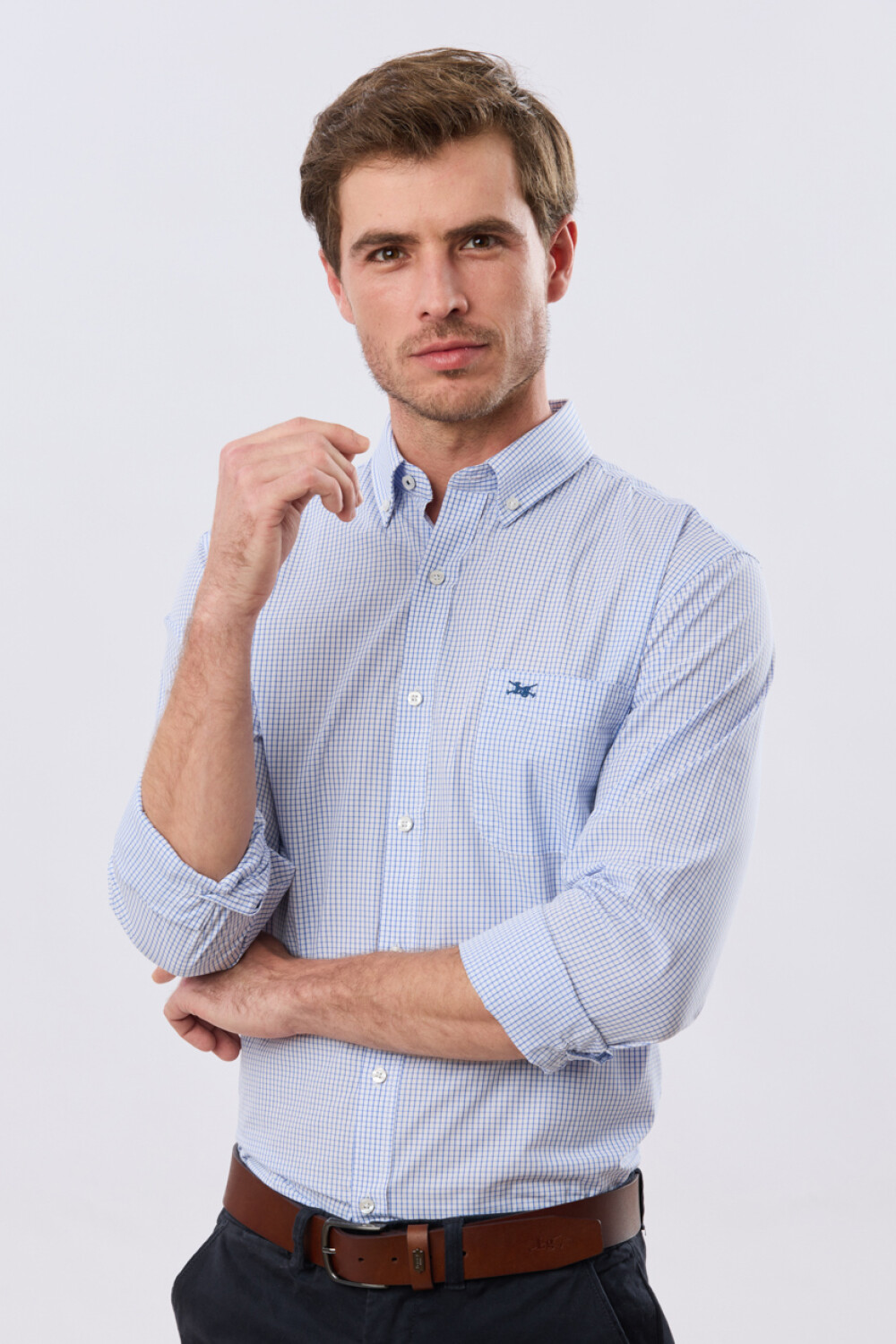CAMISA CUADROS Azul