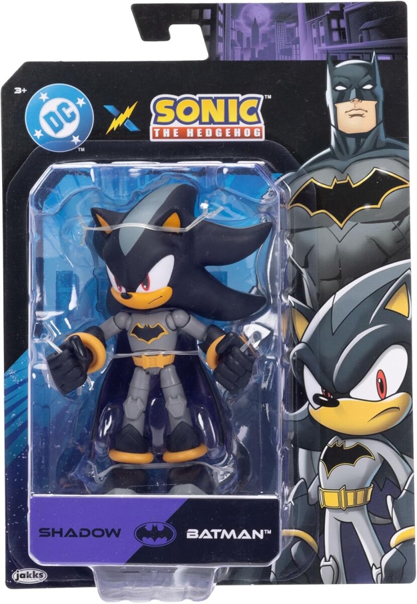 Figura de acción DC x Sonic Shadow - NEGRO 