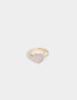 Anillos Medianos y Grandes Con corazón Anillo Con Corazón - Dorado