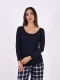 REMERA BÁSICA SOFIA AZUL OSCURO